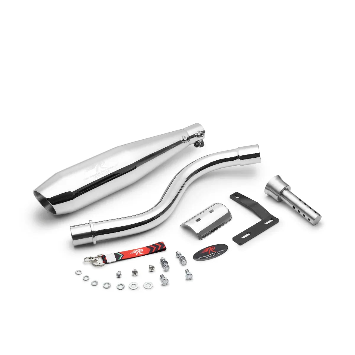 Red Rooster Performance POLARIS Exhaust for Hero XPulse 210 Polish | Slip-On SS304 Exhaust - View 2