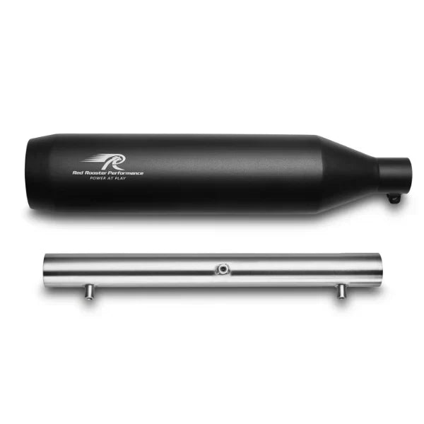 Red Rooster Polestar Pro Exhaust for Royal Enfield Classic Reborn 350 – Performance Slip-On (Black / Polish)
