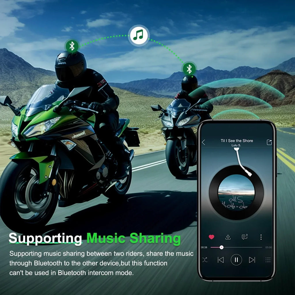 EJEAS Q8 Motorcycle Intercom System - View 14
