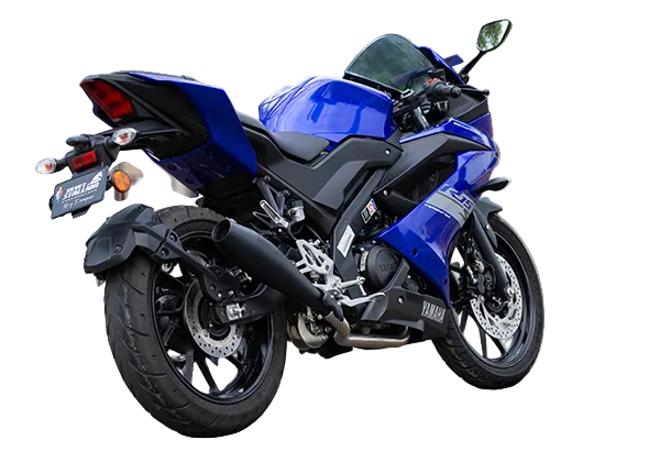 Yamaha R15 Storm Performance Exhaust | Silver Stallion | 11% BHP Boost | Textured Black Performance Muffler - View 3
