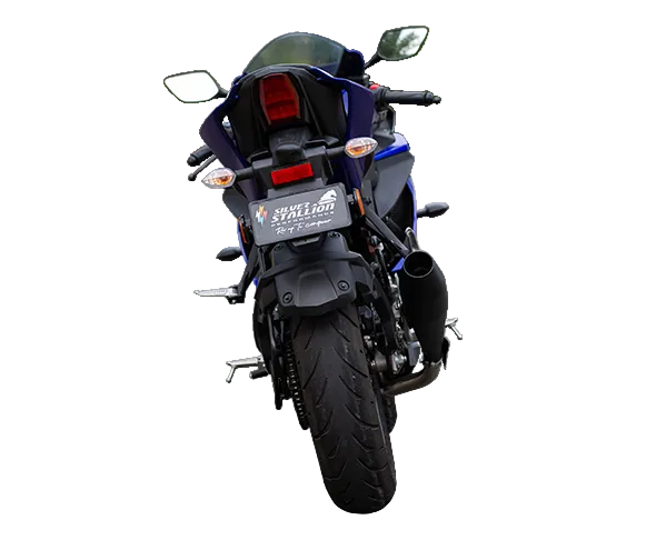 Yamaha R15 Storm Performance Exhaust | Silver Stallion | 11% BHP Boost | Textured Black Performance Muffler - View 4