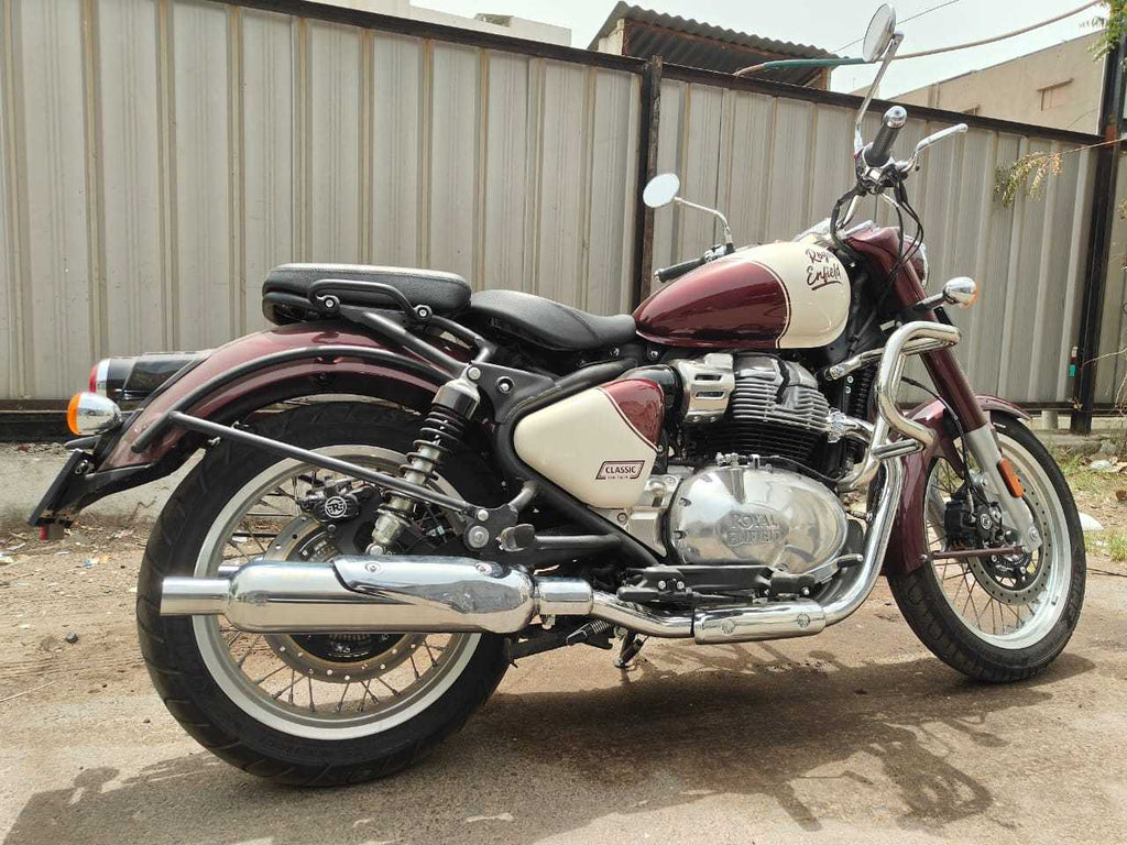 KP Racing System Replica Exhaust for Royal Enfield Classic 650 | SS304 Stainless Steel Performance Silencer with DB Killer