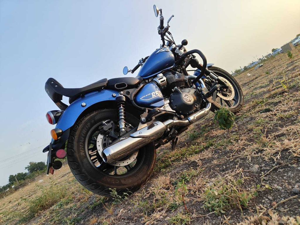 KP Racing System Replica SS Exhaust for Royal Enfield Super Meteor 650 | SS304 Stainless Steel Performance Silencer with