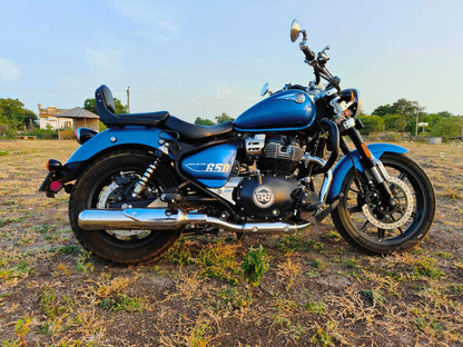 KP Racing System Replica SS Exhaust for Royal Enfield Super Meteor 650 | SS304 Stainless Steel Performance Silencer with