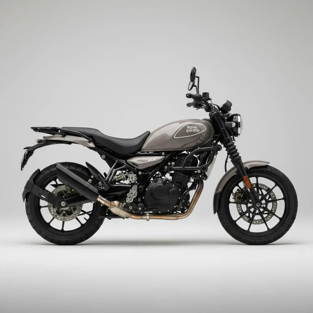 Barrel Rogue 2.0 Slip-On Exhaust with Link Pipe for Royal Enfield Guerrilla 450 | 304 Stainless Steel Performance Exhaust