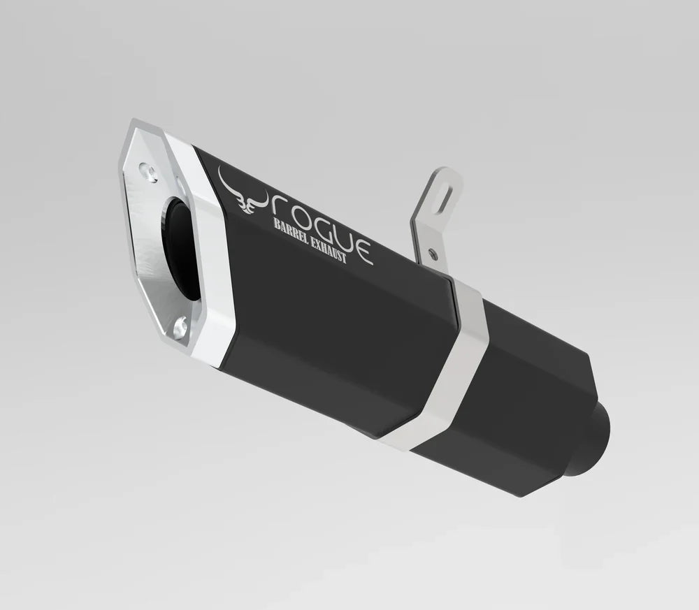 Barrel Rogue Exhaust for Aprilia SR 160 / SXR 160 with Adapter | Rogue 1 & Rogue 2 304 Stainless Steel Performance Slip-On