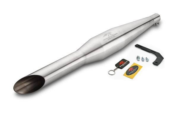 Red Rooster Rumbler Max Exhaust for Hunter 350 & Meteor 350 – Performance Slip-On (Polish / Matte / Black) - View 10