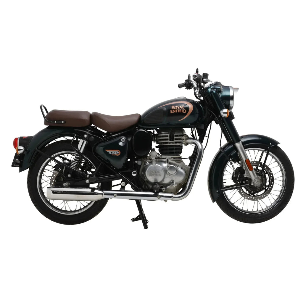 Red Rooster Polestar Pro Polish Exhaust for Royal Enfield Classic 350 Reborn – SS304 Performance Silencer