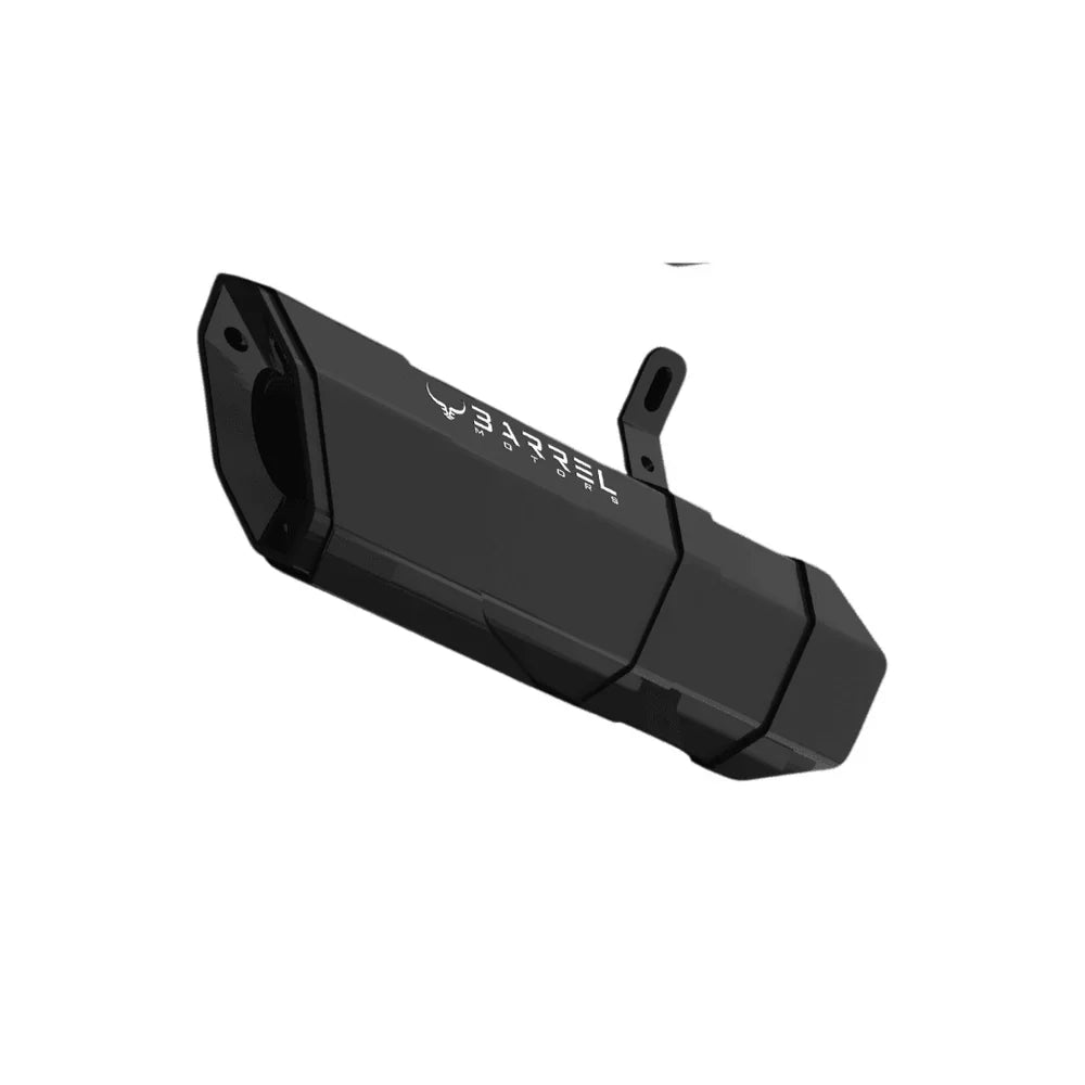 Barrel Rogue 2.0 Slip-On Exhaust for Bajaj Pulsar NS400Z | 304 Stainless Steel Performance Exhaust with Removable DB Killer