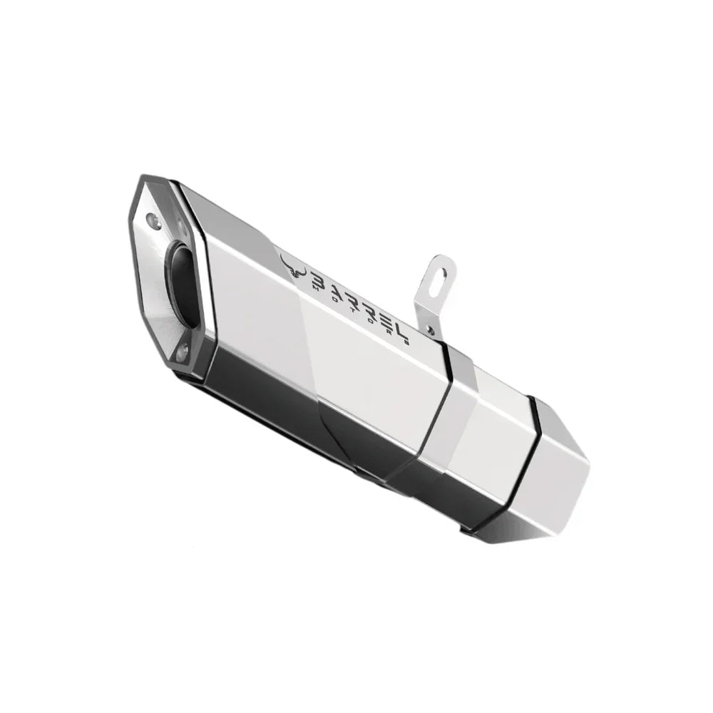 Barrel Rogue Exhaust for Aprilia SR 160 / SXR 160 with Adapter | Rogue 1 & Rogue 2 304 Stainless Steel Performance Slip-On