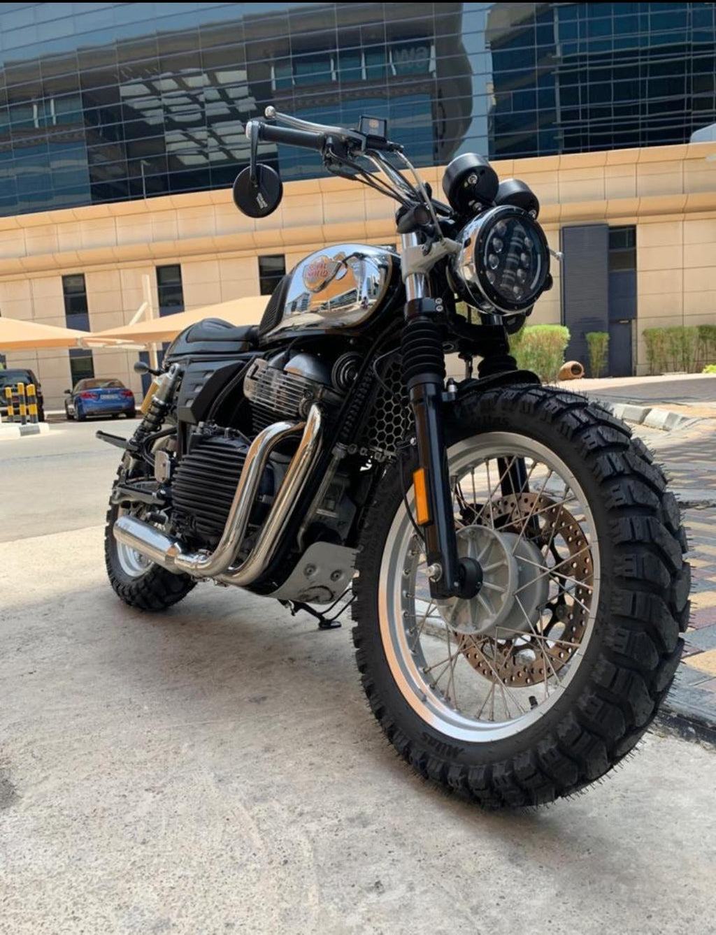 SS Motocorp Performance Bred 2x1 Full System Exhaust with Short Can for Royal Enfield Interceptor 650 & Continental GT 650