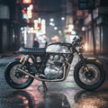 SS Motocorp Performance Bred 2x1 Full System Exhaust with Slim Can for Royal Enfield Interceptor 650 & Continental GT 650