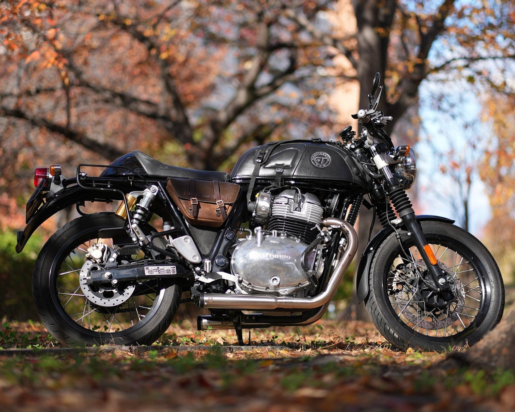SS Motocorp Performance Bred 2x2 Full System Exhaust with Short Cans for Royal Enfield Interceptor 650 & Continental GT 650
