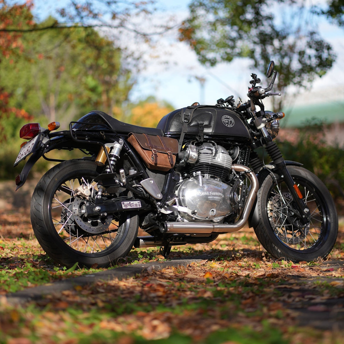 SS Motocorp Performance Bred 2x2 Full System Exhaust with Short Cans for Royal Enfield Interceptor 650 & Continental GT 650