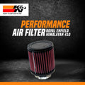 K&N High Performance Air Filter for Royal Enfield Himalayan 411 (BS3, BS4 & BS6) | Washable Reusable Air Filter
