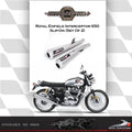 Devil Evolution Slip-On Exhaust Set for Royal Enfield Interceptor 650 & Continental GT 650 | Stainless Steel Megaphone