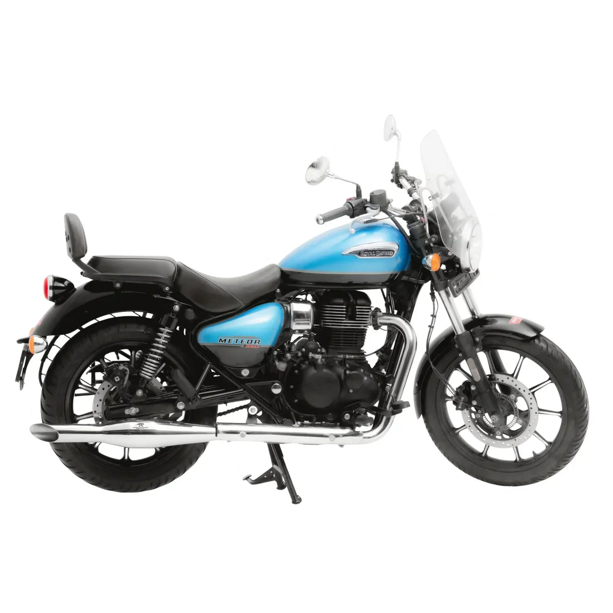 Red Rooster Rumbler Ace Exhaust for Royal Enfield Meteor 350 & Royal Enfield Classic 350 (Polish / Matte / Black) - View 7