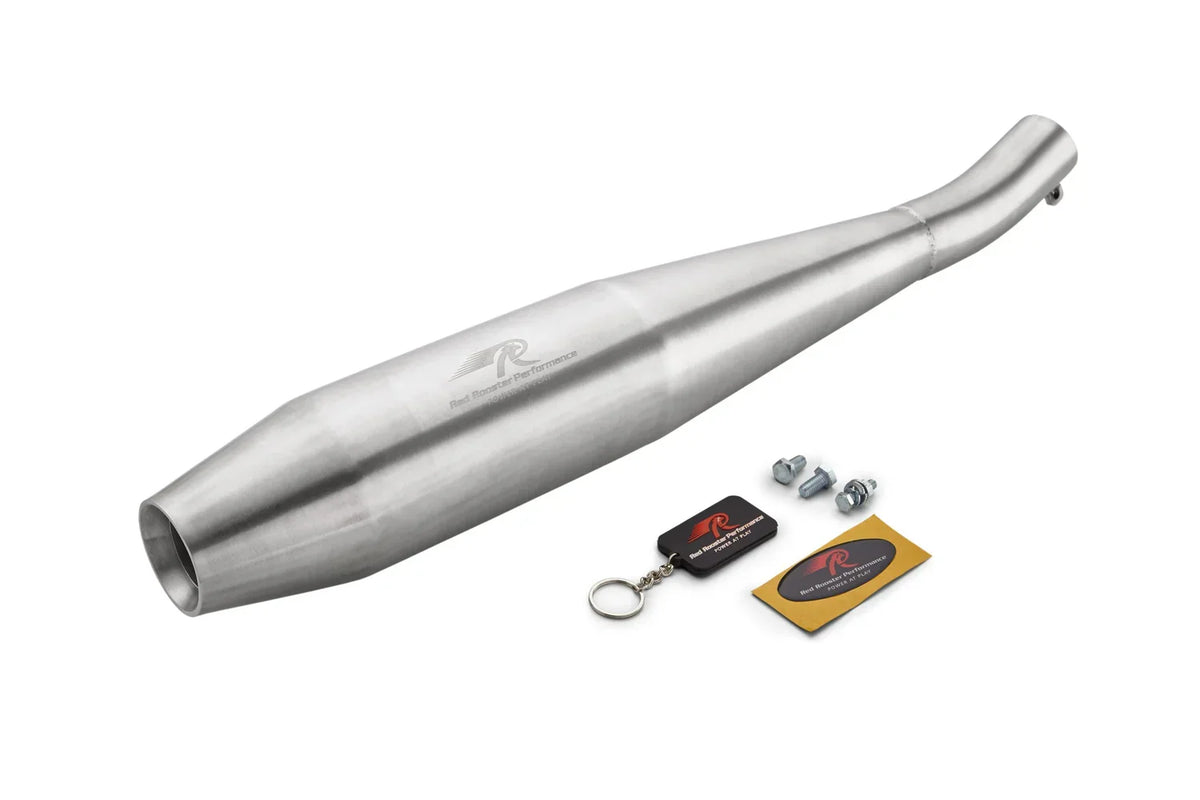 Red Rooster Rumbler GT Exhaust for Royal Enfield – Matte Performance Slip-On
