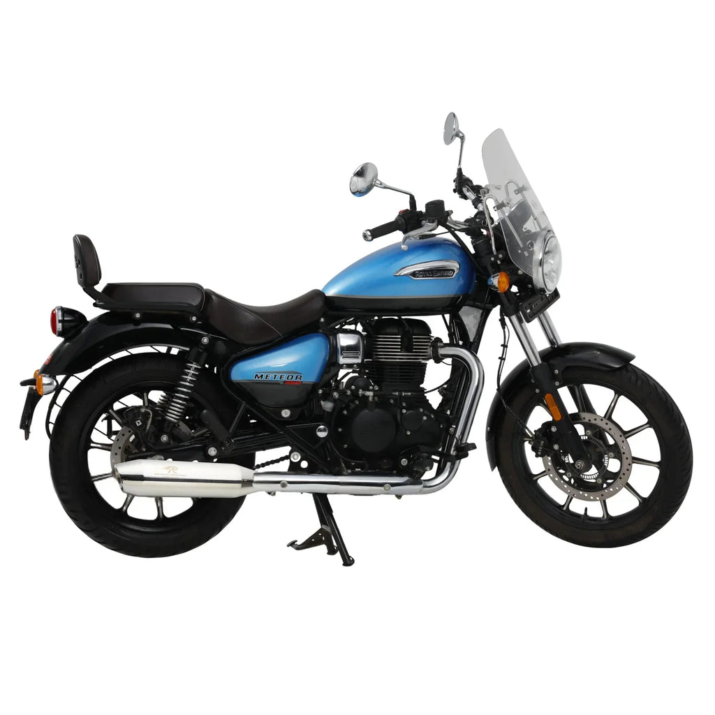 Red Rooster Rumbler Max Exhaust for Hunter 350 & Meteor 350 – Performance Slip-On (Polish / Matte / Black) - View 6