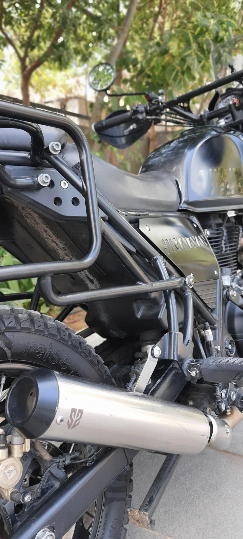 SS Motocorp Slip-On Exhaust for Royal Enfield Himalayan 411 | Performance Silencer with DB Killer