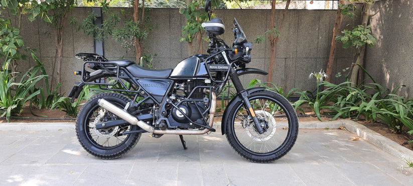 SS Motocorp Slip-On Exhaust for Royal Enfield Himalayan 411 | Performance Silencer with DB Killer - View 2