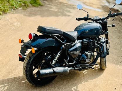 KP Racing System Bassmaster Stage 2 Combo for Royal Enfield Shotgun 650 | SS304 Matte Black Exhaust Kit with Performance Air