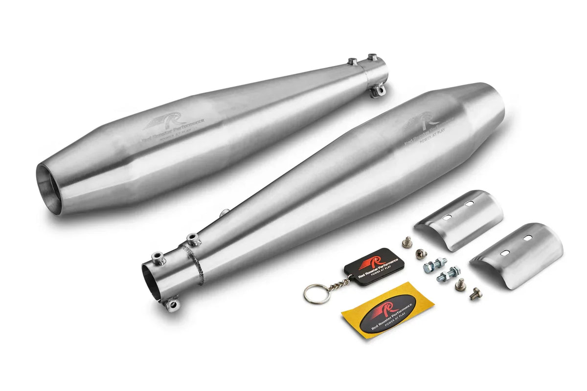 Red Rooster Stellar Matte Exhaust for Royal Enfield Interceptor 650 & GT 650 - View 4