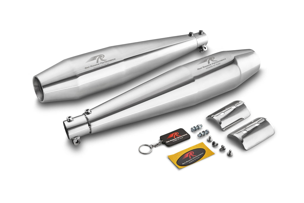 Red Rooster Stellar Polish Exhaust for Royal Enfield Interceptor 650 & Continental GT 650 - View 4