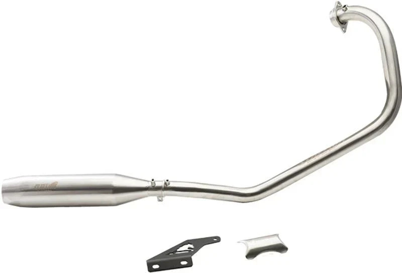 Triumph Speed 400 / Scrambler 400X Blaze Full System Exhaust | Silver Stallion Performance | Brushed / Silver / Black Matte