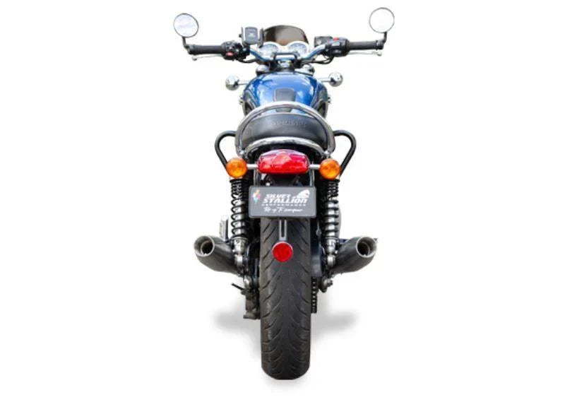 Triumph Bonneville T120 1200 Full System Exhaust | Silver Stallion Performance | Silver / Black Matte / Brushed