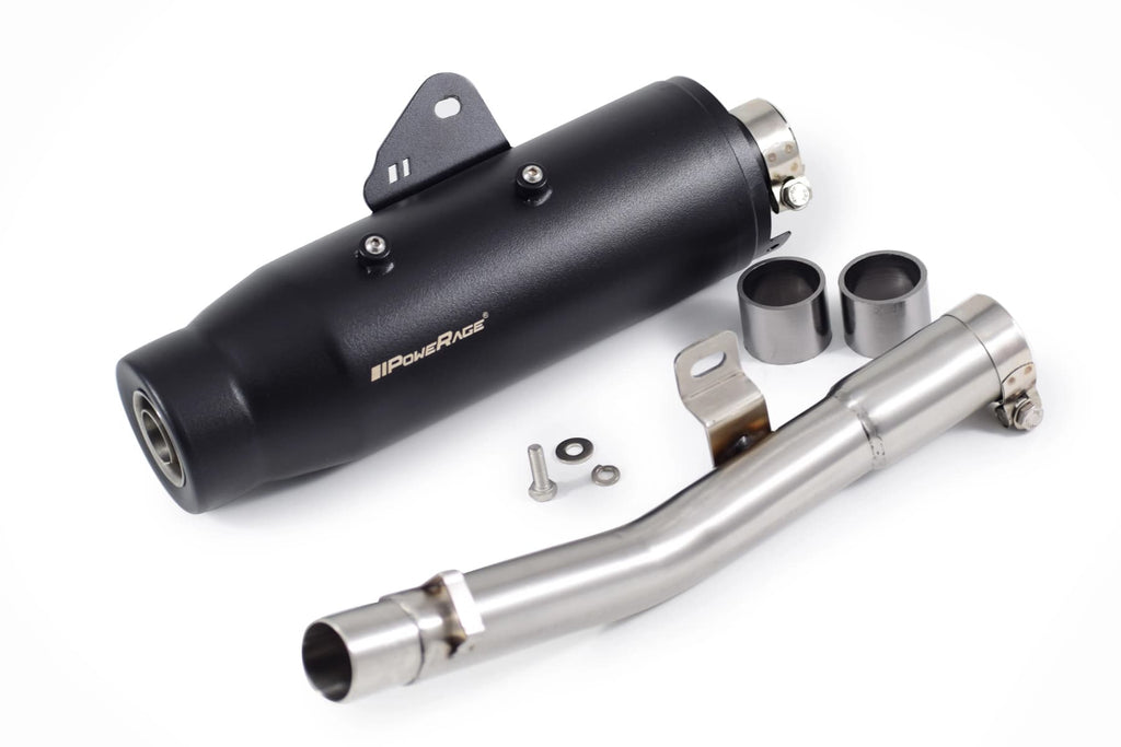 PowerRage Slip-On Exhaust with De-Cat Pipe for Royal Enfield Bear 650 – OE Style Performance Muffler