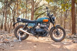 PowerRage Cone Type Slip-On Exhaust with De-Cat Pipe for Royal Enfield Bear 650 – Stainless Steel Performance Muffler - View