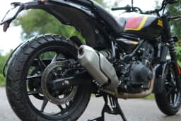 PowerRage Slip-On Exhaust with De-Cat Pipe for Royal Enfield Guerrilla 450 – Stainless Steel Performance Muffler - View 8