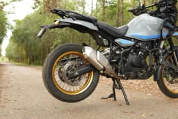 PowerRage Slip-On Exhaust with De-Cat Pipe for Royal Enfield Himalayan 450 – Stainless Steel Performance Muffler - View 5