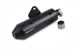 PowerRage Slip-On Exhaust for Royal Enfield Hunter 350 – Black Finish Performance Exhaust - View 2