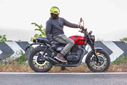 PowerRage Slip-On Exhaust for Royal Enfield Hunter 350 – Black Finish Performance Exhaust - View 5