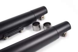 PowerRage Slip-On Exhaust for Royal Enfield Interceptor 650 / GT 650 – Black Finish Long Type - View 3