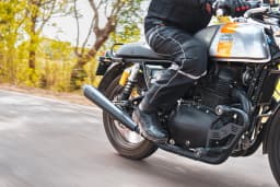 PowerRage Slip-On Exhaust for Royal Enfield Interceptor 650 / GT 650 – Black Finish Long Type - View 5