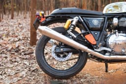PowerRage Slip-On Exhaust for Royal Enfield Interceptor 650 / GT 650 – Brushed Steel Long Type - View 4