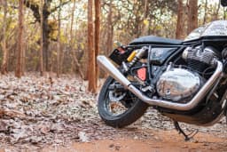 PowerRage Slip-On Exhaust for Royal Enfield Interceptor 650 / GT 650 – Brushed Steel Long Type - View 5