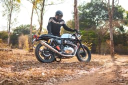 PowerRage Slip-On Exhaust for Royal Enfield Interceptor 650 / GT 650 – Polish Finish Long Type - View 4