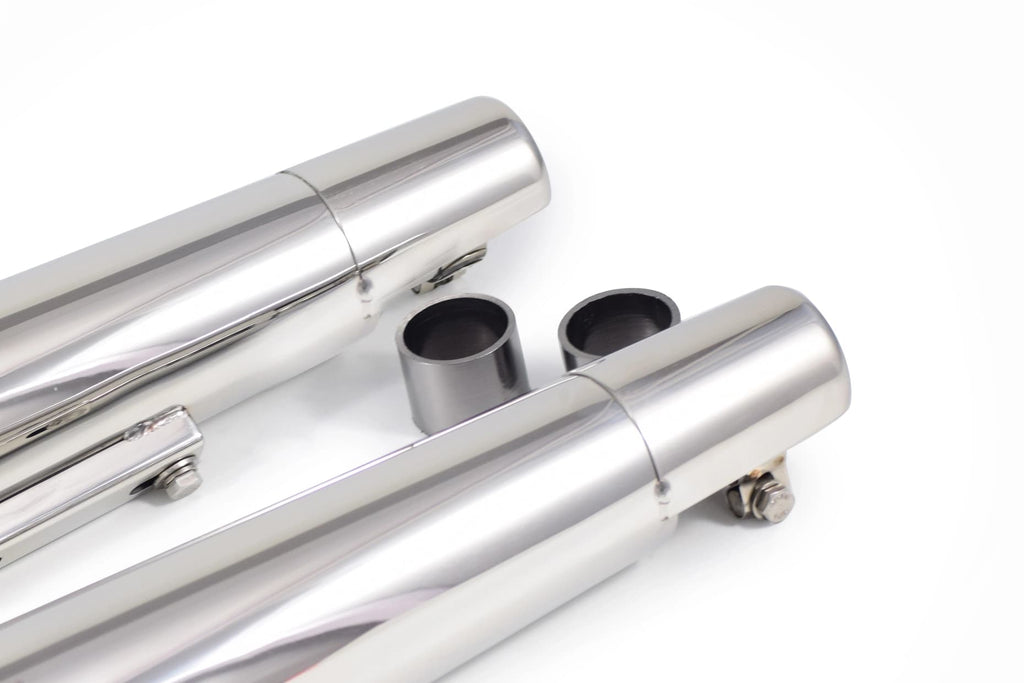 PowerRage Short Slip-On Exhaust for Royal Enfield Interceptor 650 / GT 650 – Polish Finish Performance Muffler