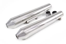 PowerRage Slip-On Exhaust for Royal Enfield Interceptor 650 / GT 650 – Polish Finish Short Type