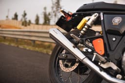 PowerRage Short Slip-On Exhaust for Royal Enfield Interceptor 650 / GT 650 – Polish Finish Performance Muffler - View 6