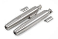 PowerRage Slip-On Exhaust for Royal Enfield Super Meteor 650 – Brushed Steel Performance Muffler