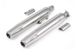 PowerRage Slip-On Exhaust for Royal Enfield Super Meteor 650 – Polish Finish Stainless Steel Muffler - View 2