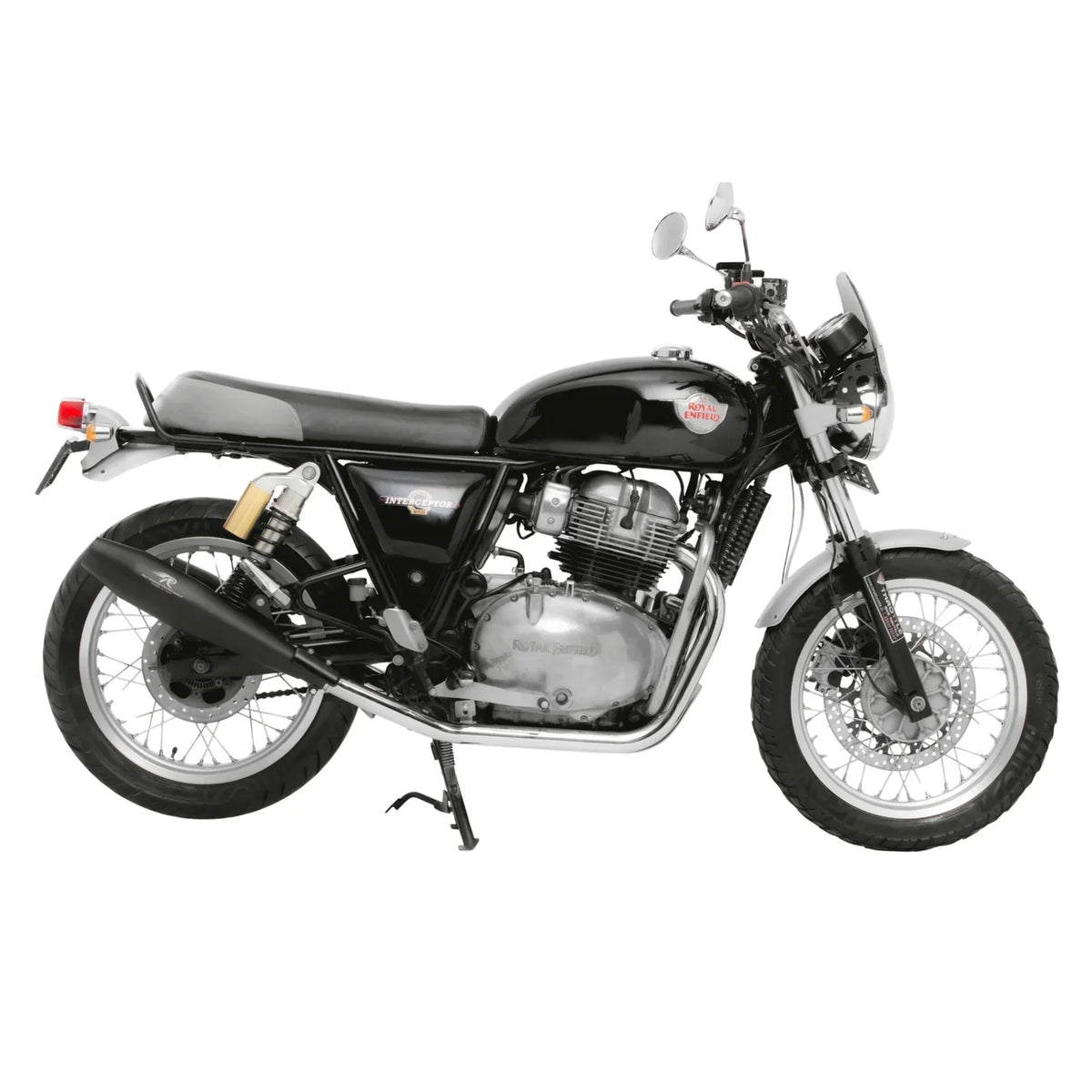 Red Rooster Stellar Exhaust for Interceptor 650 & Continental GT 650 – Performance Slip-On (Polish / Matte / Black) - View 10