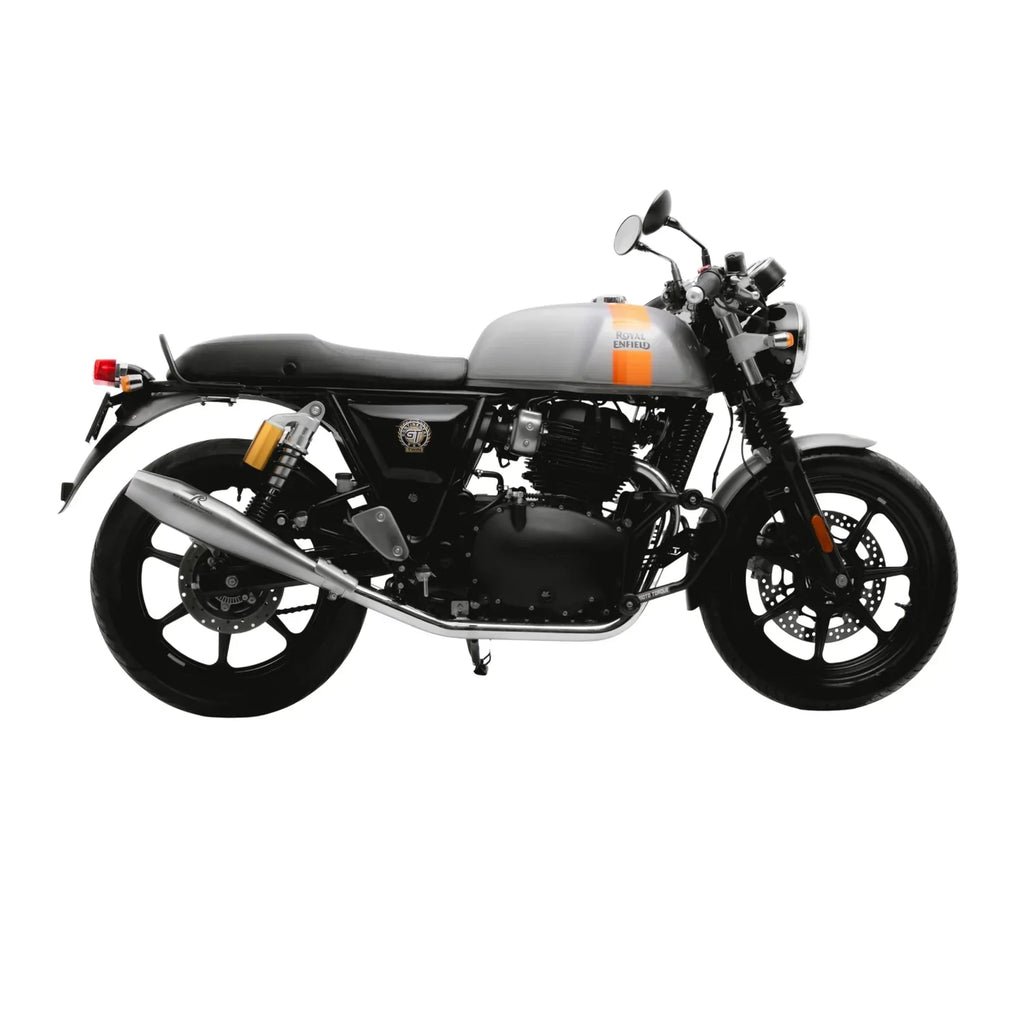 Red Rooster Stellar Exhaust for Interceptor 650 & Continental GT 650 – Performance Slip-On (Polish / Matte / Black) - View 4