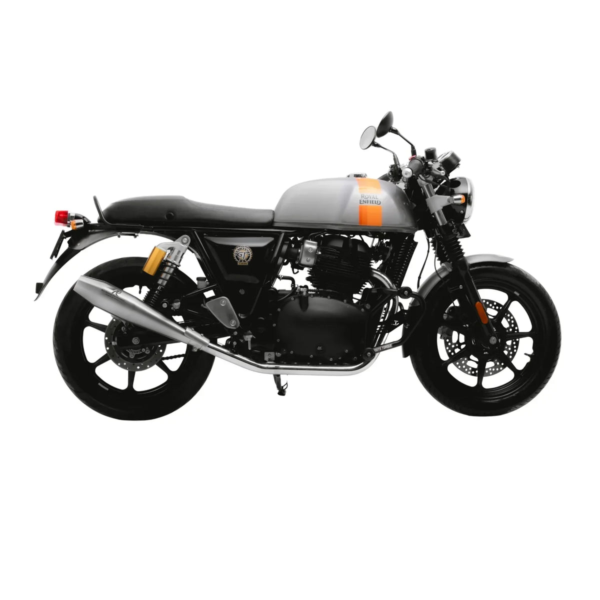 Red Rooster Stellar Exhaust for Interceptor 650 & Continental GT 650 – Performance Slip-On (Polish / Matte / Black) - View 4