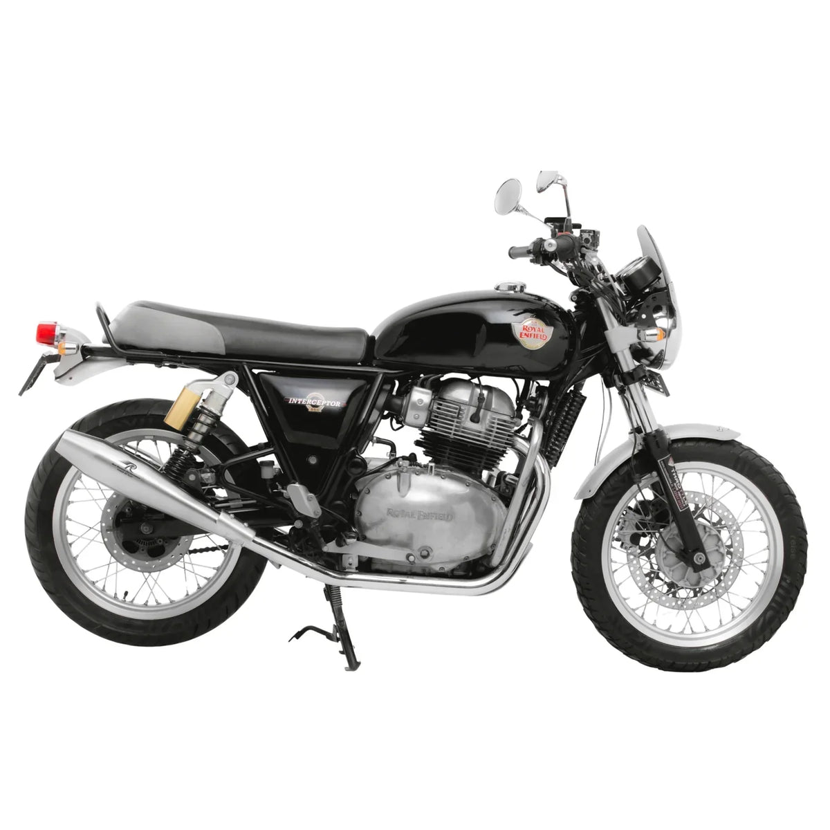 Red Rooster Stellar Exhaust for Interceptor 650 & Continental GT 650 – Performance Slip-On (Polish / Matte / Black) - View 6